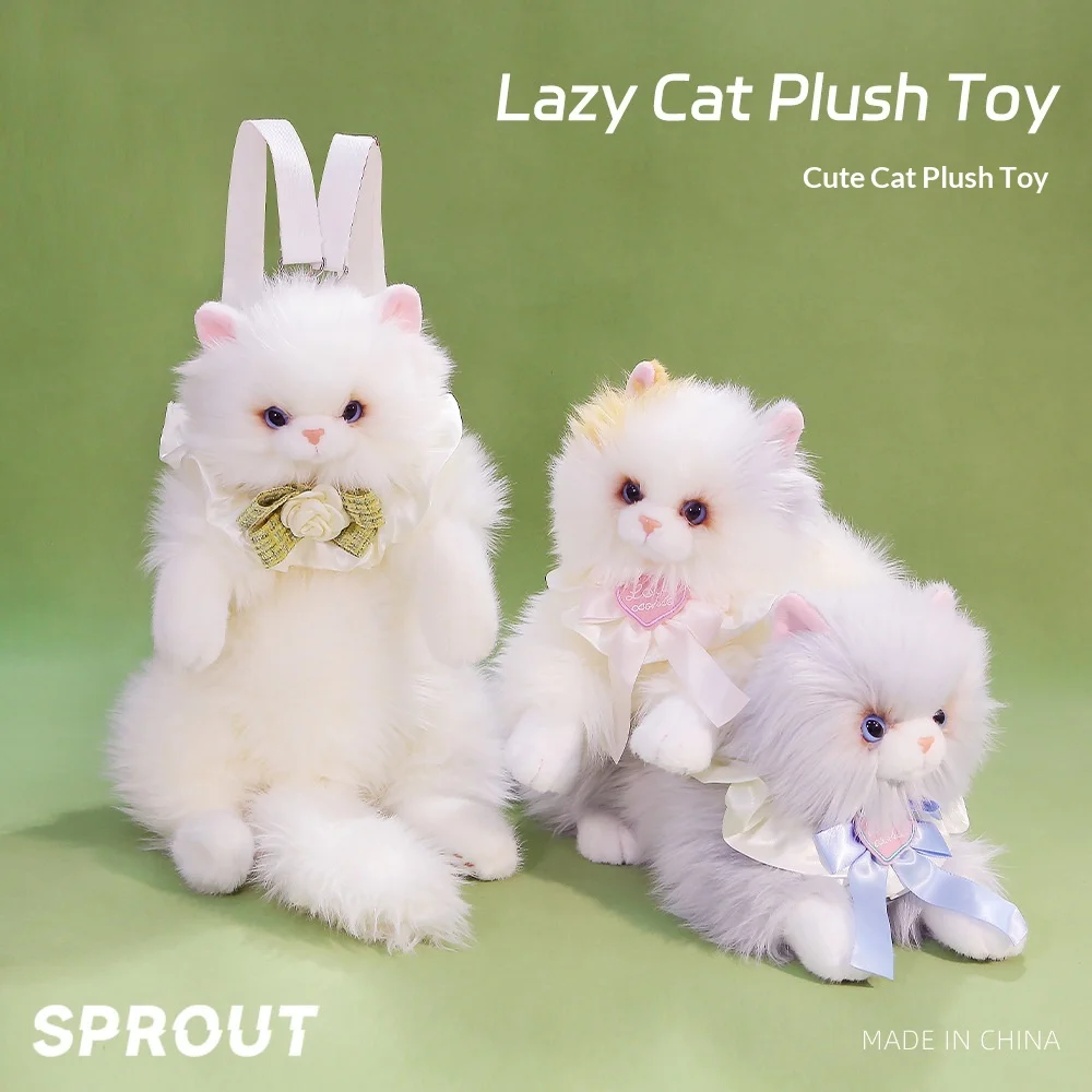 

Плюшевая кукла Little CuCu Lazy Cat — очаровательная трехцветная мягкая игрушка ситца, носимый плюш и приятный приятель для детей