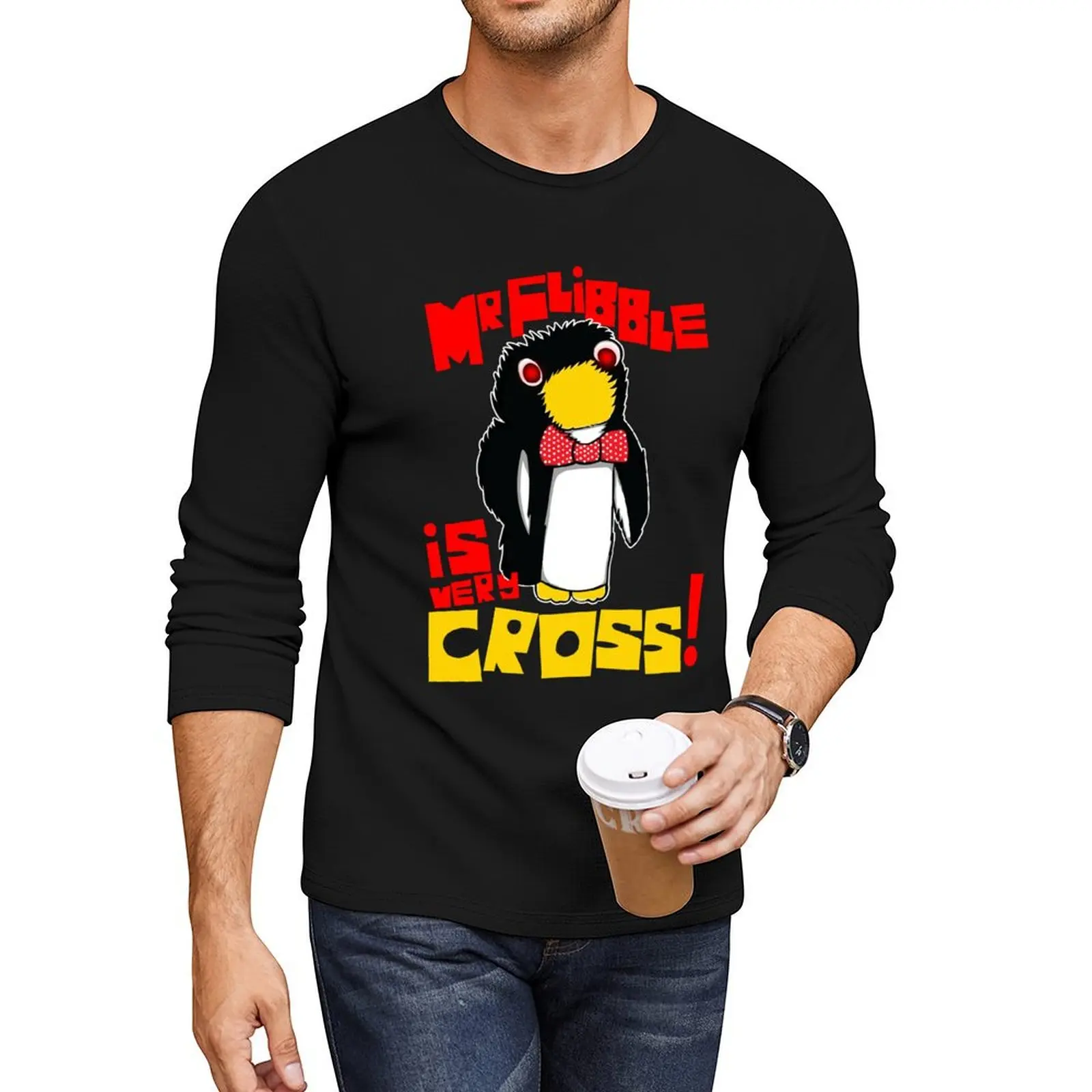 

Mr Flibble is very Cross Long T-Shirt vintage clothes quick drying shirt vintage t shirt t-shirts man mens cotton t shirts