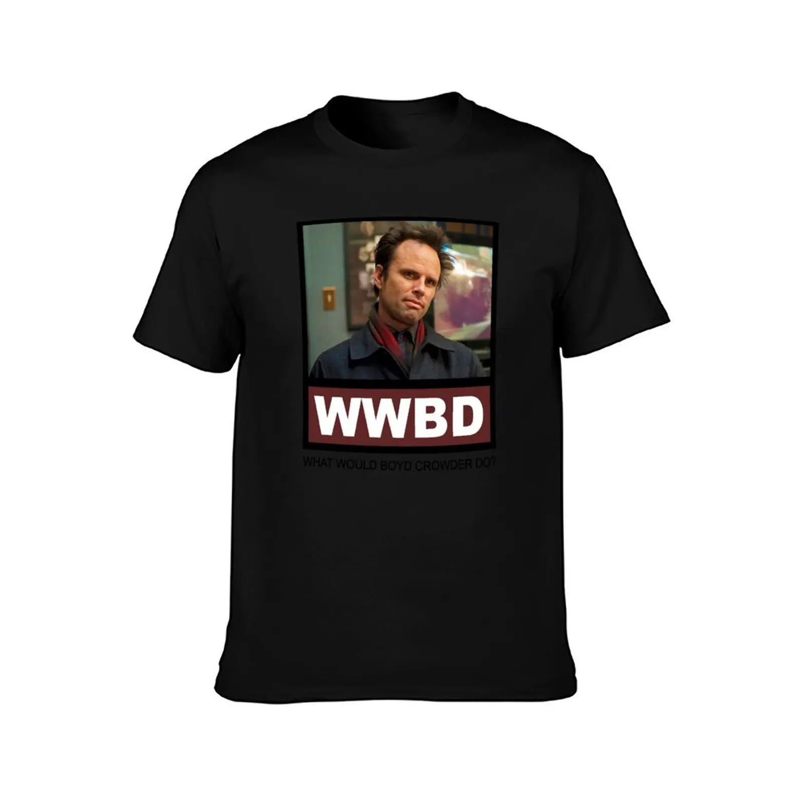 What Would Boyd Crowder Do WWBD Justified T-Shirt Active Sports Short Sleeve Cotton Shirt