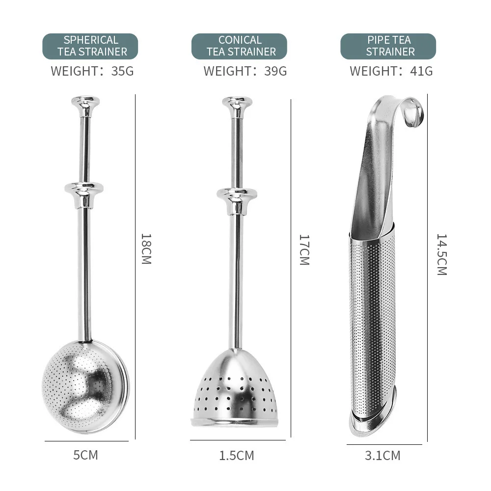 New Stainless Steel Tea Infuser Creative Pipe Shape Metal Tea Strainer Hanging Filter For Mug Teapot