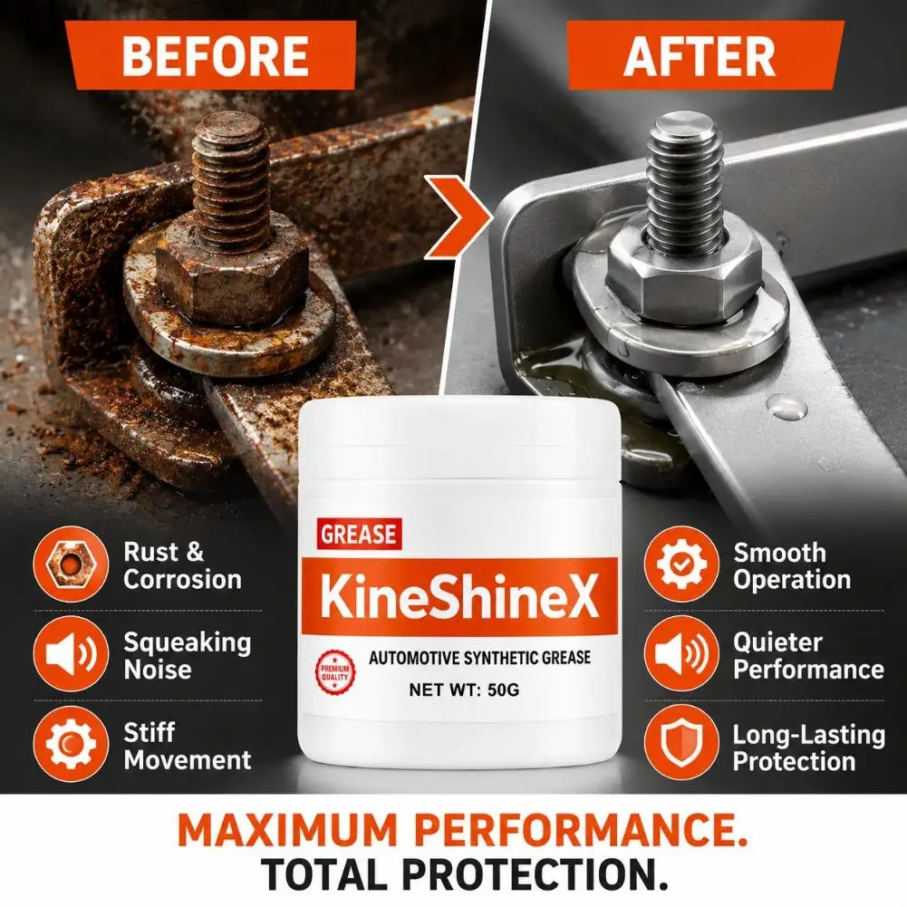 50g Kine ShineX Car Window Hinge Slide Maintenance Sunroof Track Lubrication Anti-Jamming And Troubleshooting Grease