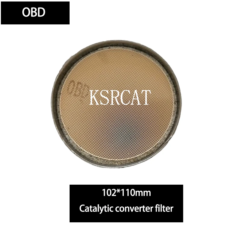 Honeycomb OBD 102*110mm ceramic Catalyst On-Board Diagnostics Monitoring vehicle exhaust emissions Check Engine Warning Light