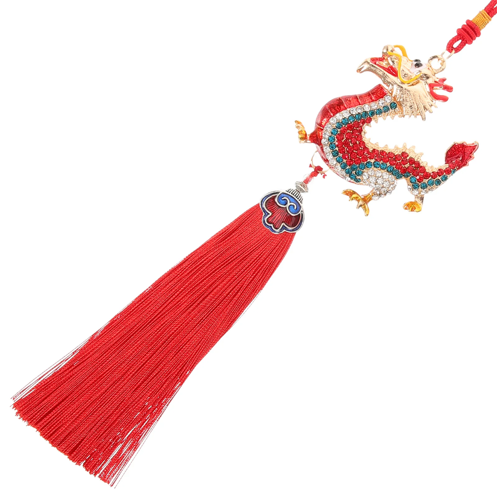 

Dragon Pendant Car Hanging Ornament Zinc Alloy Rearview Mirror Decoration Modern Car Accessories Rear View Mirror Decoration