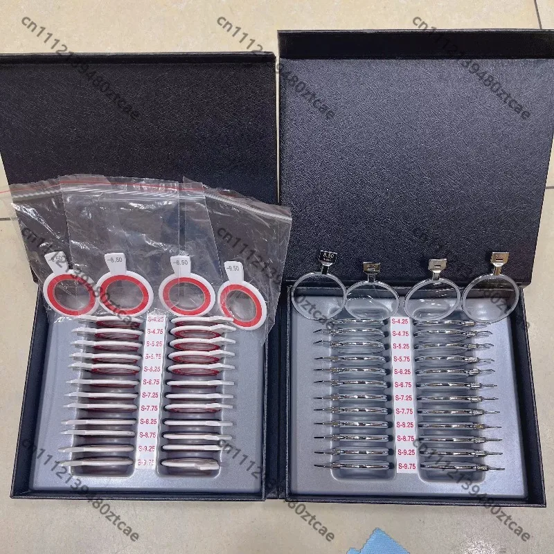 36mm Diameter Metal High Minus Diopter Trial Insert Lens‑6.25D‑9.75D Optometry Refraction Testing Spectacle Lens Accessory