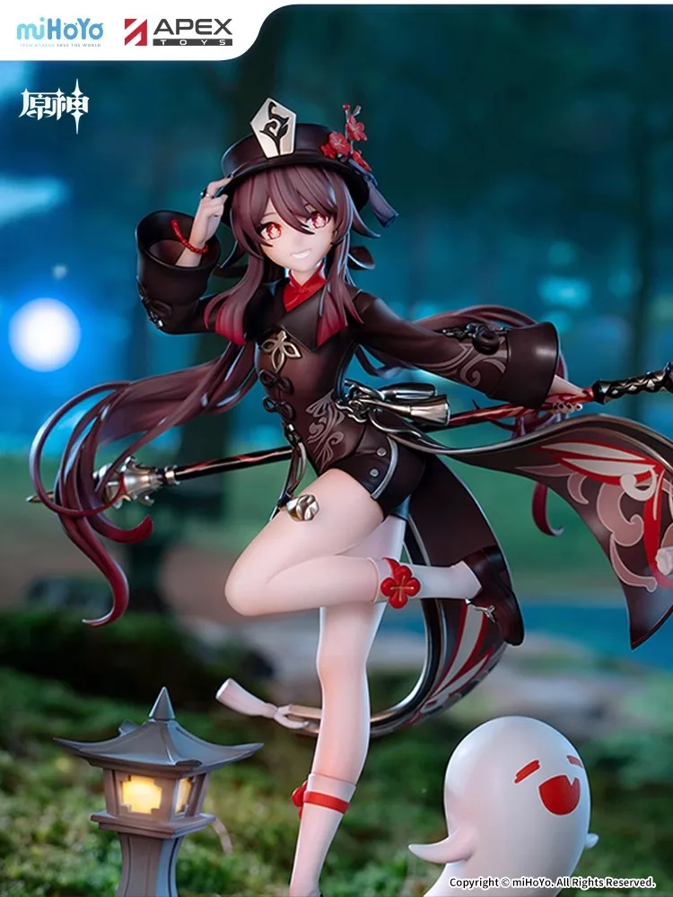 Gioco Genshin Impact Prodotto autentico ufficiale Hu Tao Ornamento a tema rugiada di Frostflake Regali di Natale di Halloween Ornamento cosplay