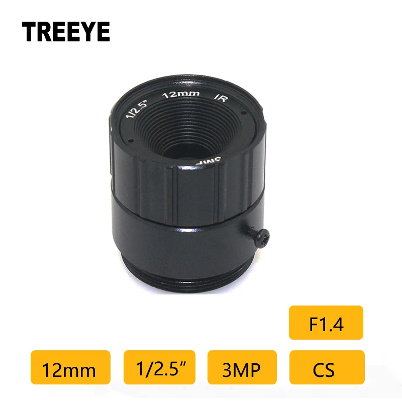 

HD 3.0Megapixel 12mm CCTV Lens 3MP 1/2.5" CS Lens HD Video Surveillance Camera Security Camera Lens CCTV Accessories