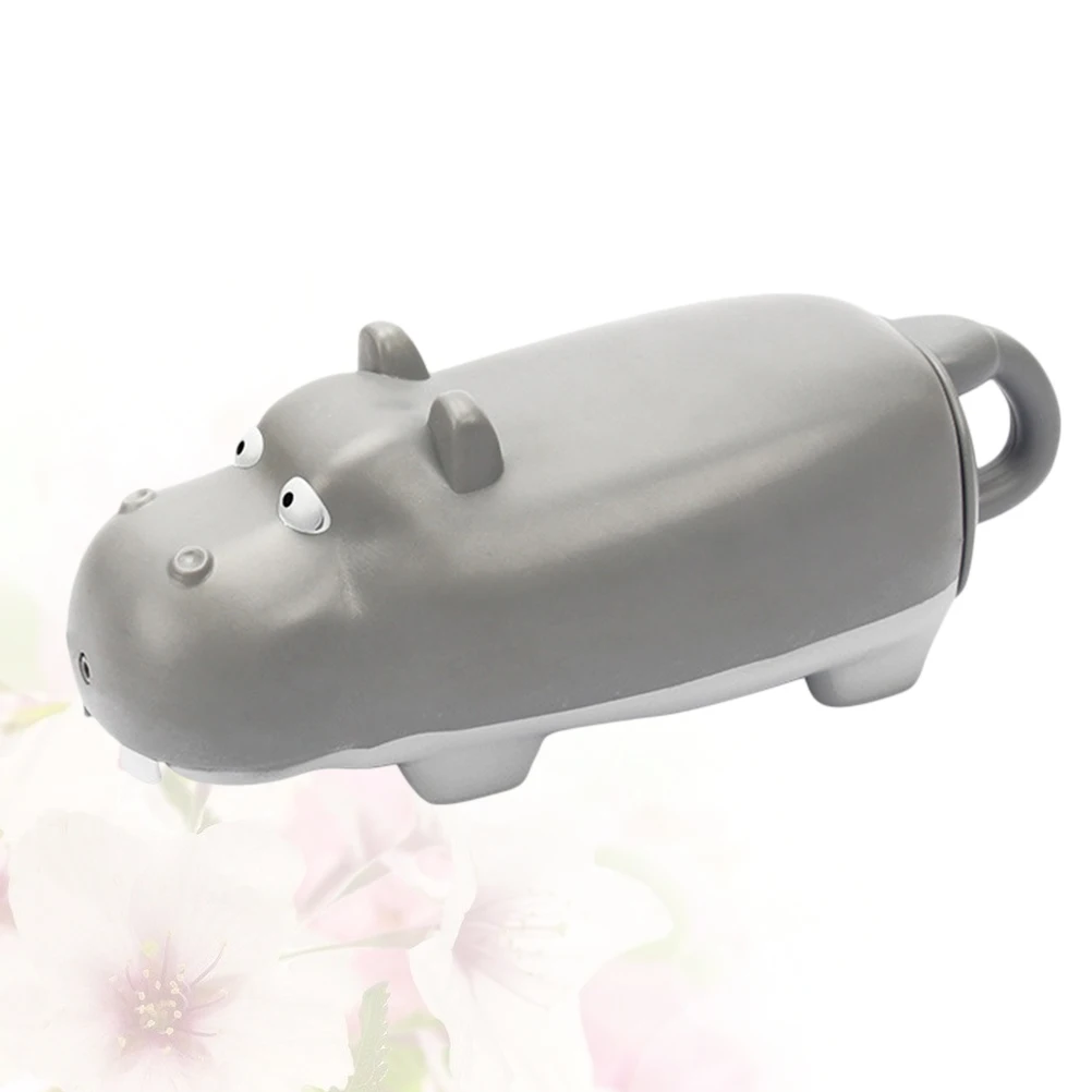 Zabawka wodna dla dzieci, wyciągany hipopotam plażowy, jasnoszary, wielokrotnego użytku, letnia zabawa w basenie dla niemowląt.