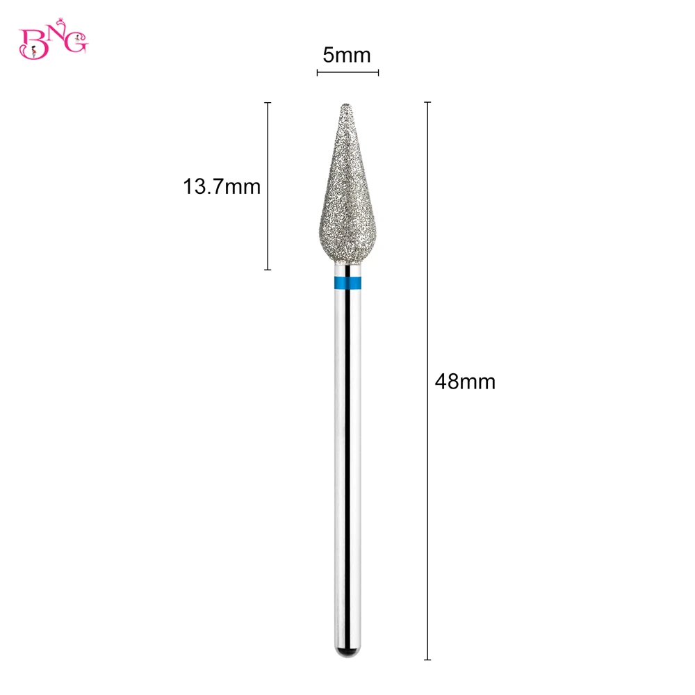 1pc Diamond Nail Drill Bit fresa per pedicure Manicure Burr cuticola Clean Electric Cutter punta per trapano rotante s accessori