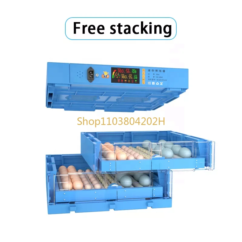 256 Egg Durable Incubator, ABS Material Mini Incubator Suitable for Variety of Egg Species Hatching, Automatic Egg Turning