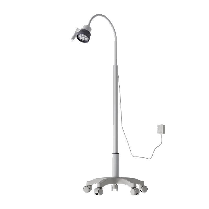 

Portable 3W LED Examination Light/Lamp Hospitals Clinics Mobile Gynecology Gooseneck Floor Stand Electric Source Metal Material
