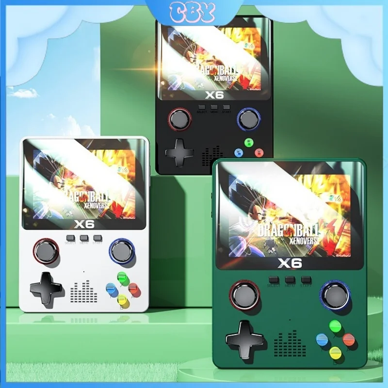 X6 New Handheld Game Console With Tv Handle Double 3d Rocker Mini Small High-Definition Color Screen And Strong Battery Life