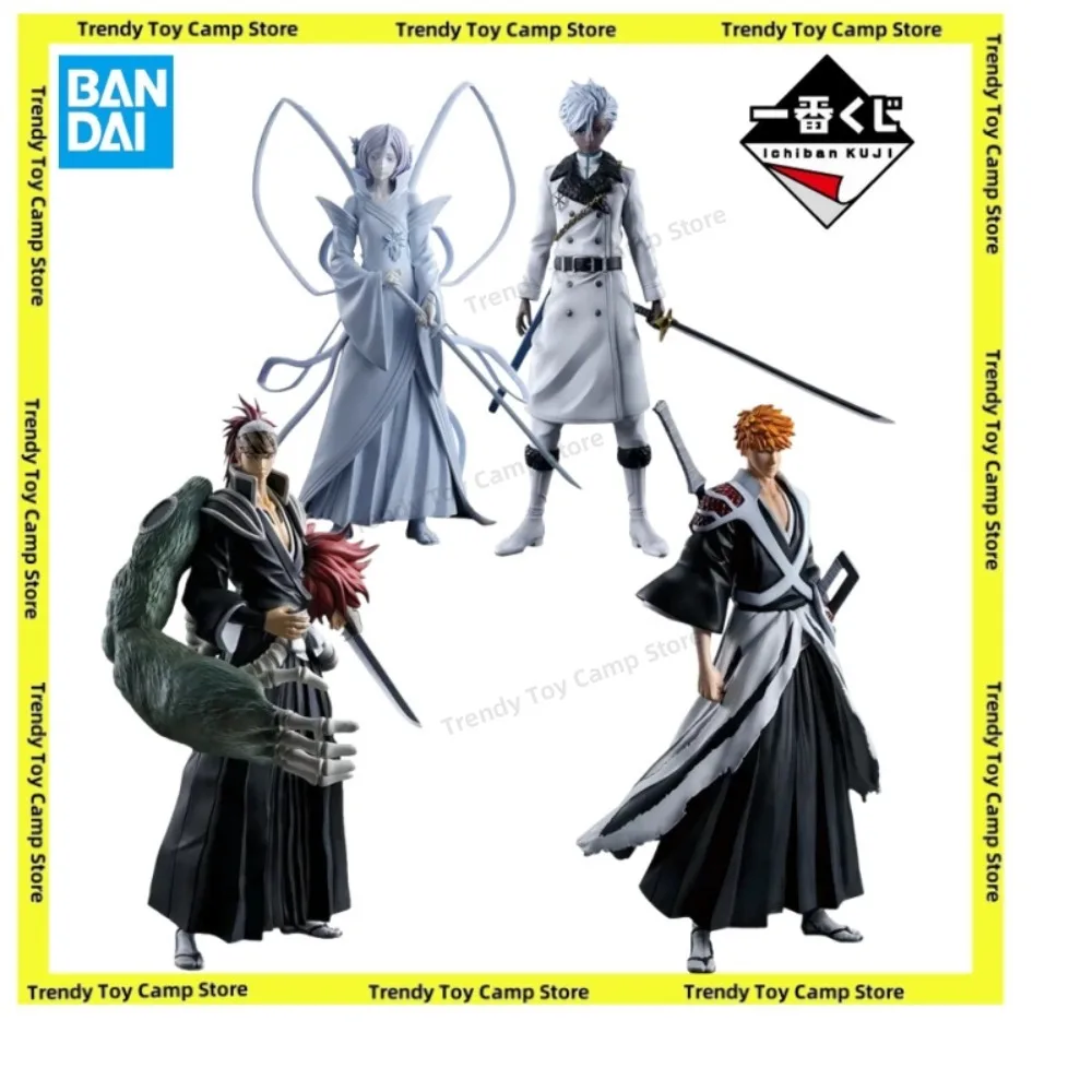 

BANDAI Ichiban KUJI Kurosaki Ichigo Kuchiki Rukia Abarai Renji Hitsugaya Toushirou PVC Anime Action Figures