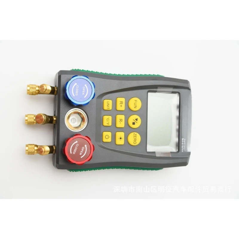 

Digital manifold gauge refrigeration pressure tester