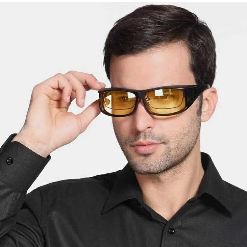

6pcs of night vision goggles for men and women - reduce glare Yellow lenses are suitable for wrap around glasses for activities
