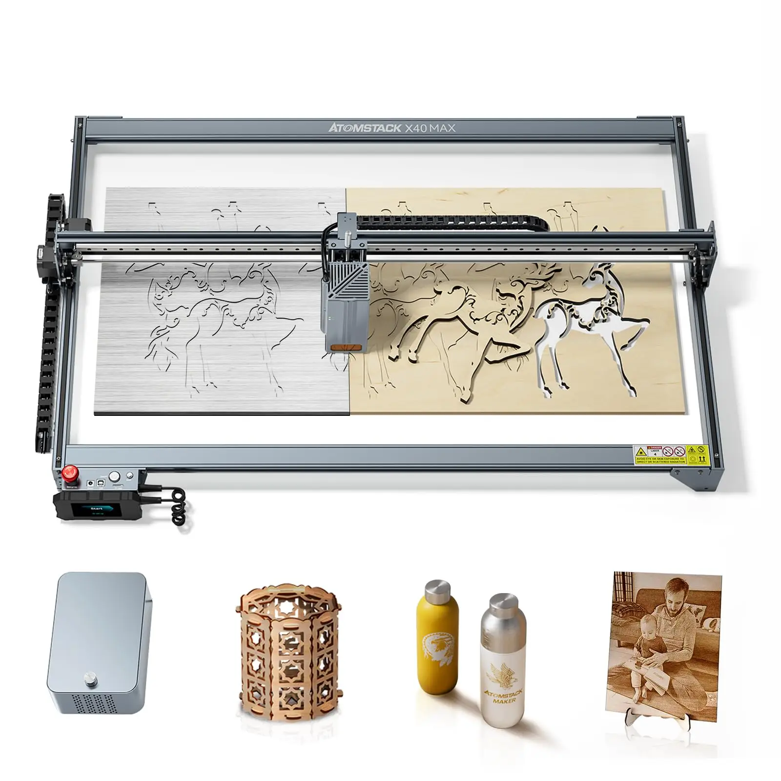 ATOMSTACK X40 S40 A40 PRO MAX incisore Laser 210W macchina da taglio per incisione per legno e metallo 48W potenza di uscita taglierina CNC fai da te