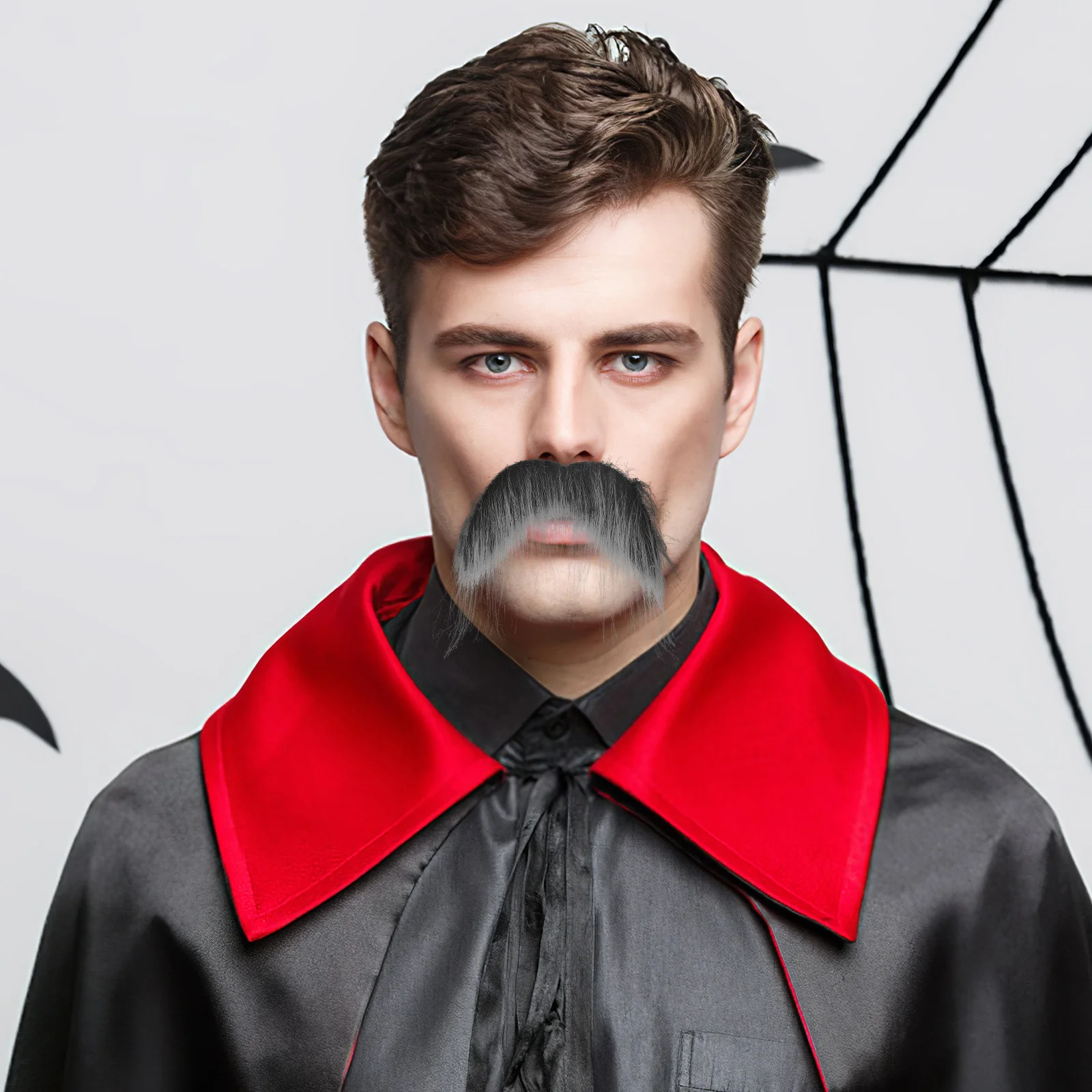 1 قطعة اللحية وهمية شارب واقعي لحية اصطناعية للكبار حفلة الهالوين تأثيري حلي محاكاة حفلة تنكرية ملحق