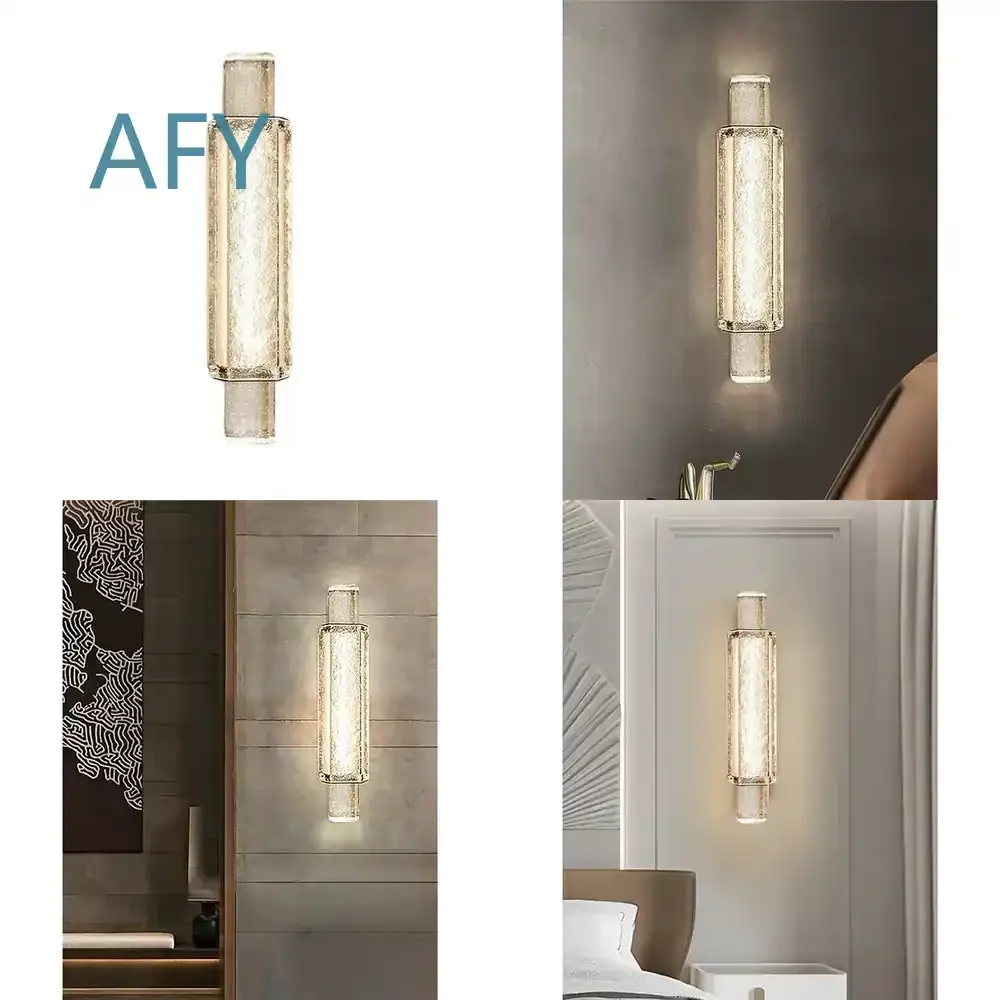 Crystal Wall Lamp for Living Room Background Wall Bedroom Villa Bedside Hotel Hall Banquet Hall Aisle High End Decorative