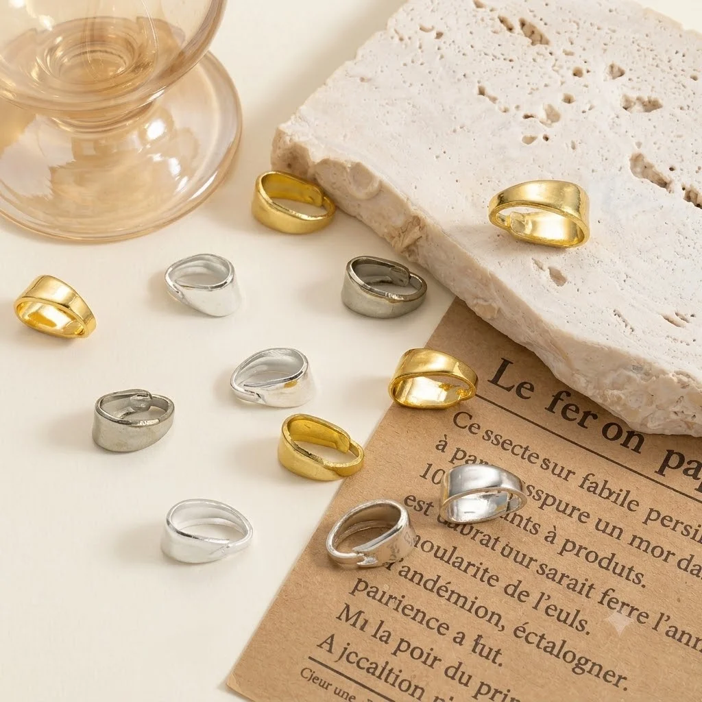 50 Stück 18K vergoldete Verschlüsse für Anhänger, Charms, Verbindungsstücke, Clip-Verschlüsse, Halsketten-Zubehör für DIY-Schmuckherstellung – Detail 2