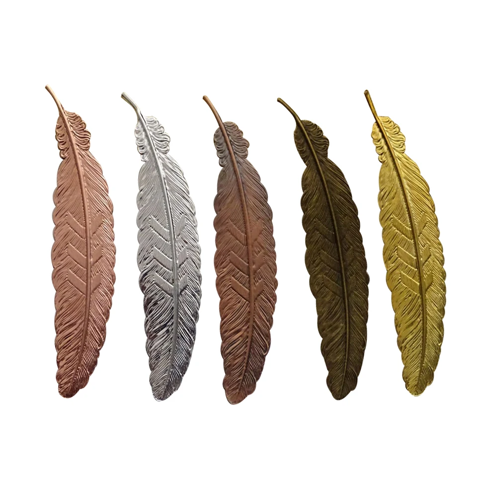 

10pcs Shape Retro Bookmarks Metal Copper Anti Rust Multifunctional Portable Gifts For Readers Students