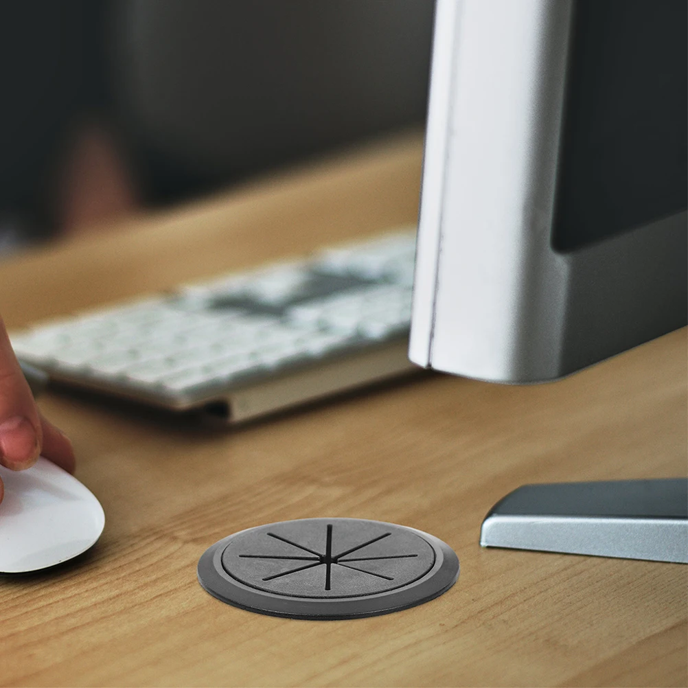 

20 Pcs Decorative Grommets Hole Cover Desk Grommets Wire ganizer ABS Rubber Round Computer Desk Tidy Decorative
