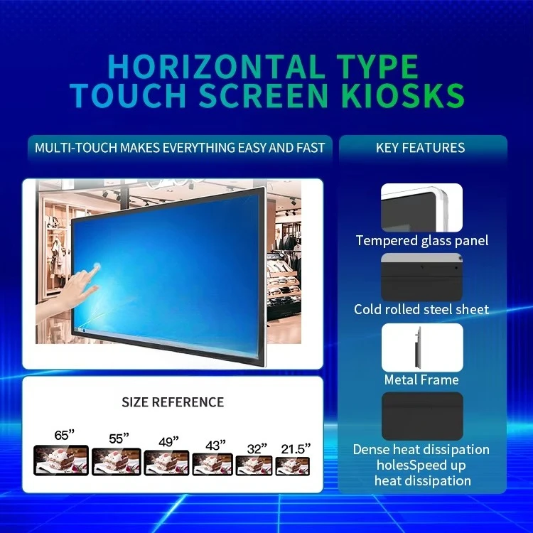 Tela de publicidade com tela de TV LCD montada na parede de 21,5 polegadas