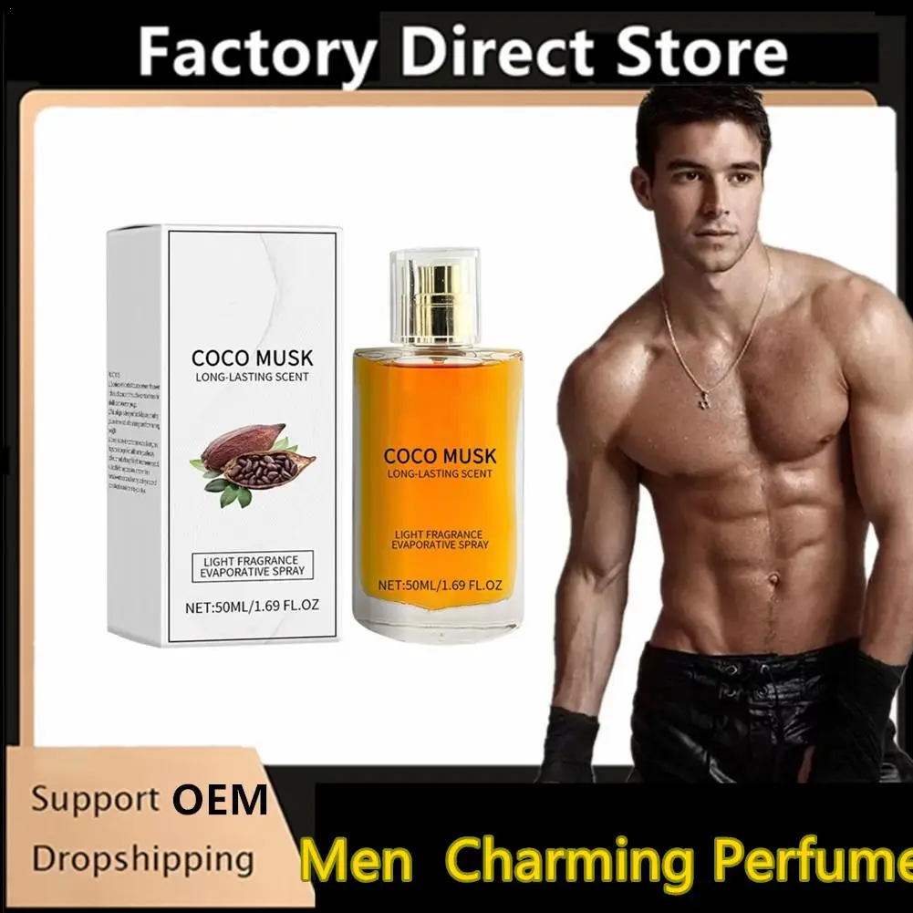 50ml Men Cologne Hypnosis Perfumelasting Perfume Fragrance Increase Confidence Attract Female Sandalwood Aroma Coffee Perfume