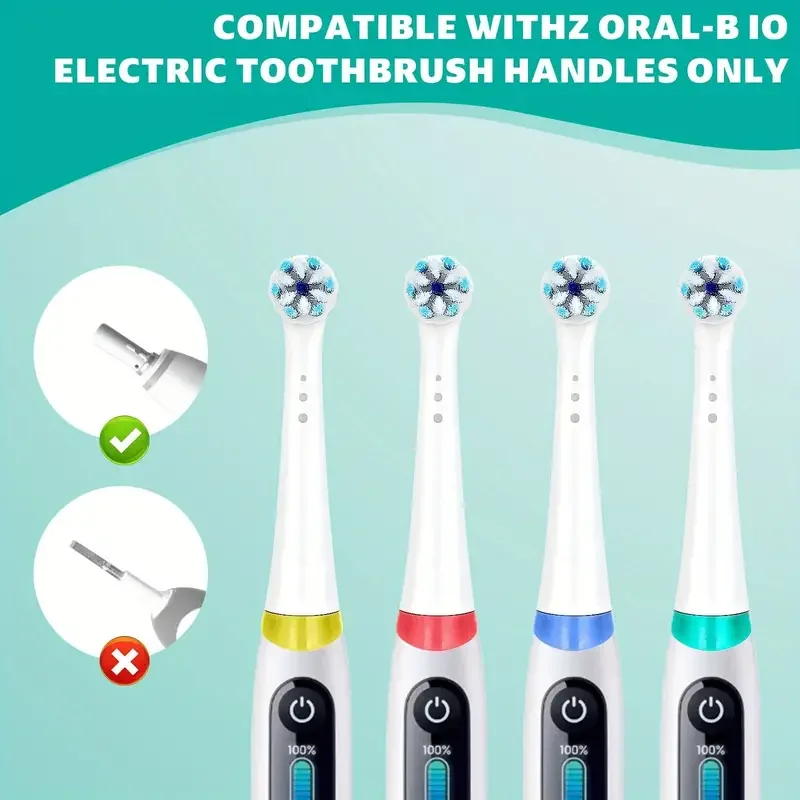 4/8pcs Replacement Brush Heads Compatible with Oral-B iO 3/4/5/6/7/8/9/10 Series Electric Toothbrush image 3
