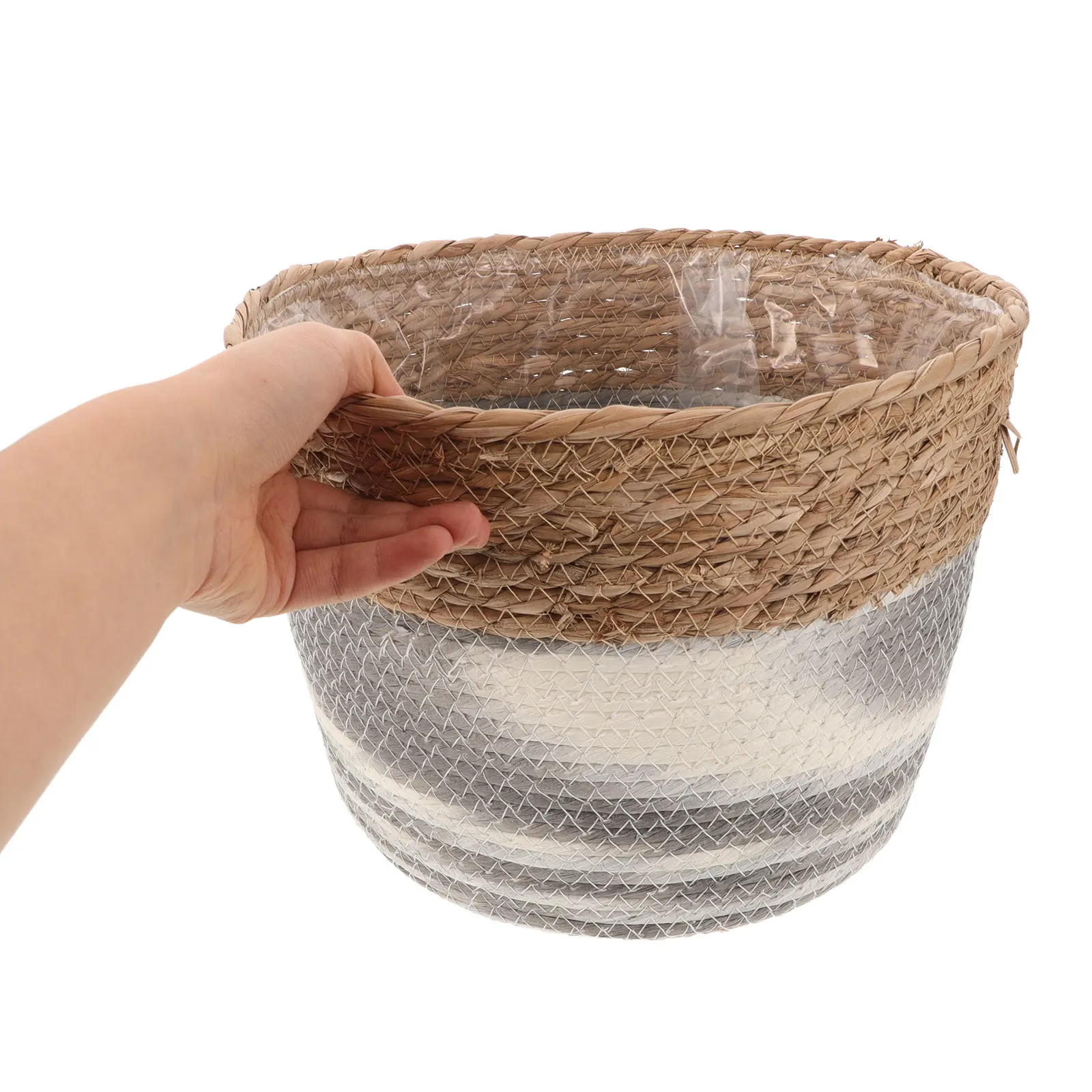 Plant Pot Hanging Planter Indoor Outdoor Flower Basket Halloween Christmas New Year Indoor Plant Basket Decorative Woven Basket