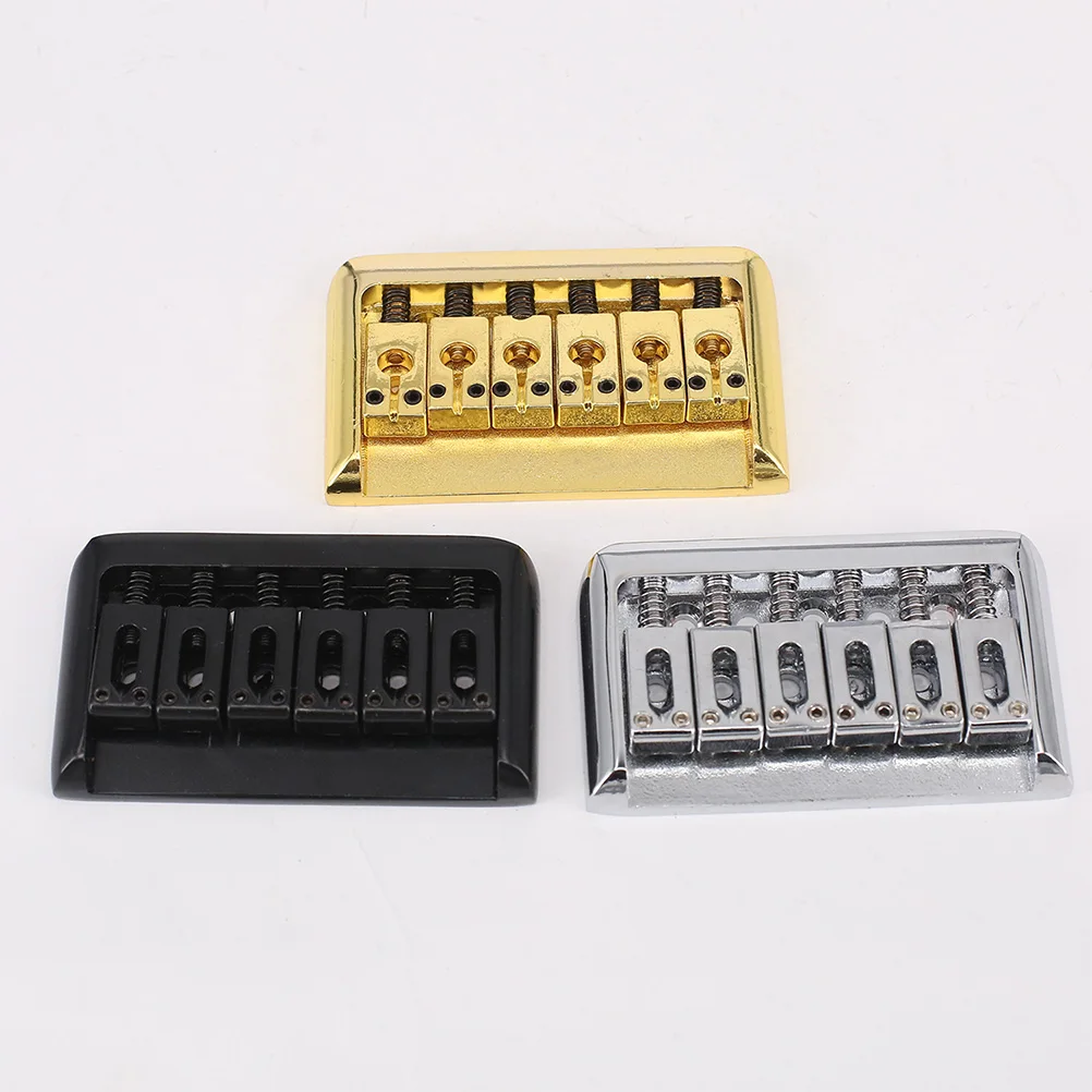 

65mm Electric Guitar String Bridge Saddle Steel Durable Top Loading Easy Install Adjustable Intonation Height Screw Wrench
