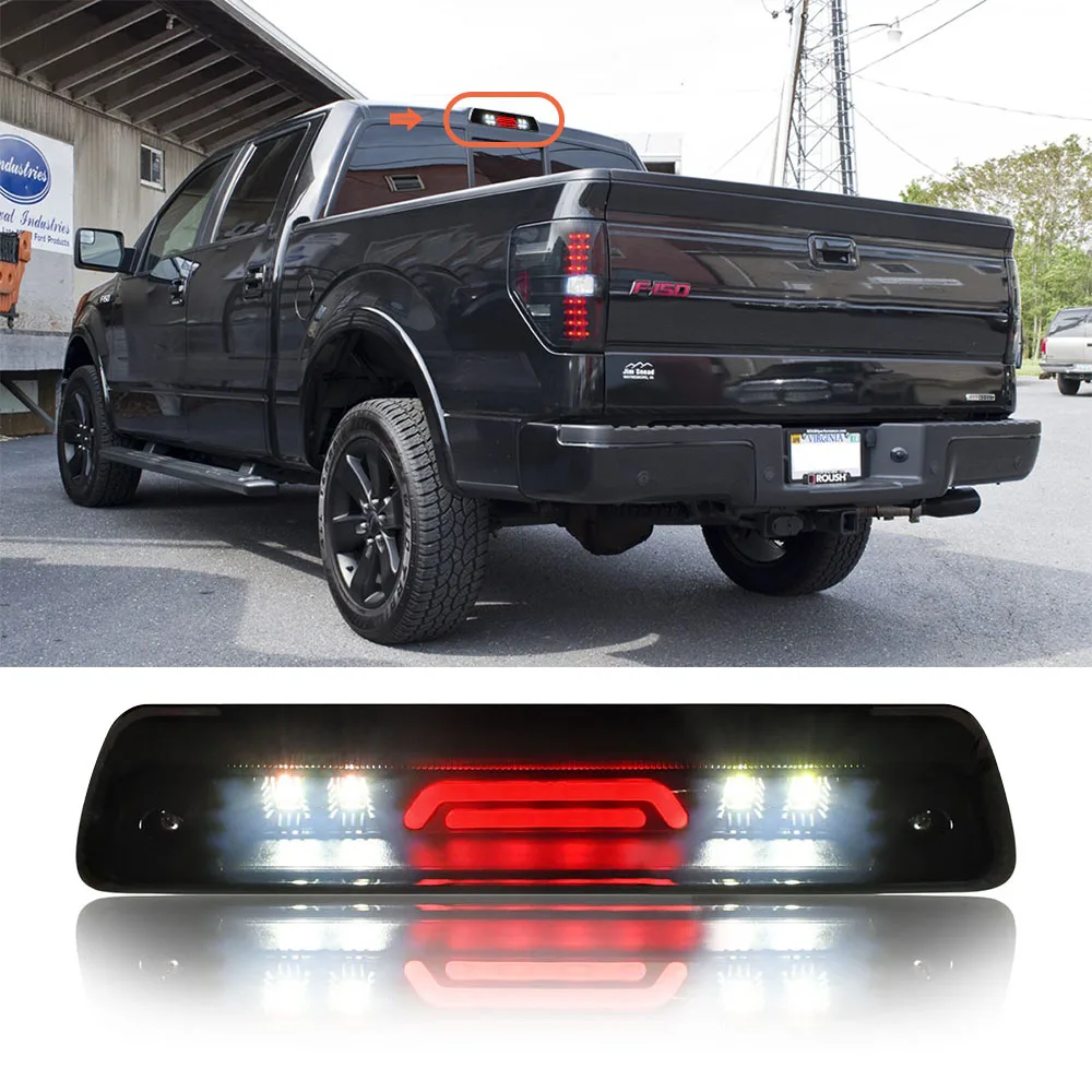 

Car LED Third 3rd Brake Light For Ford F150 F-150 09-14 Stop Tail Cargo Lamp Cargo DRL Additional Rear High Mount Stop Lamp