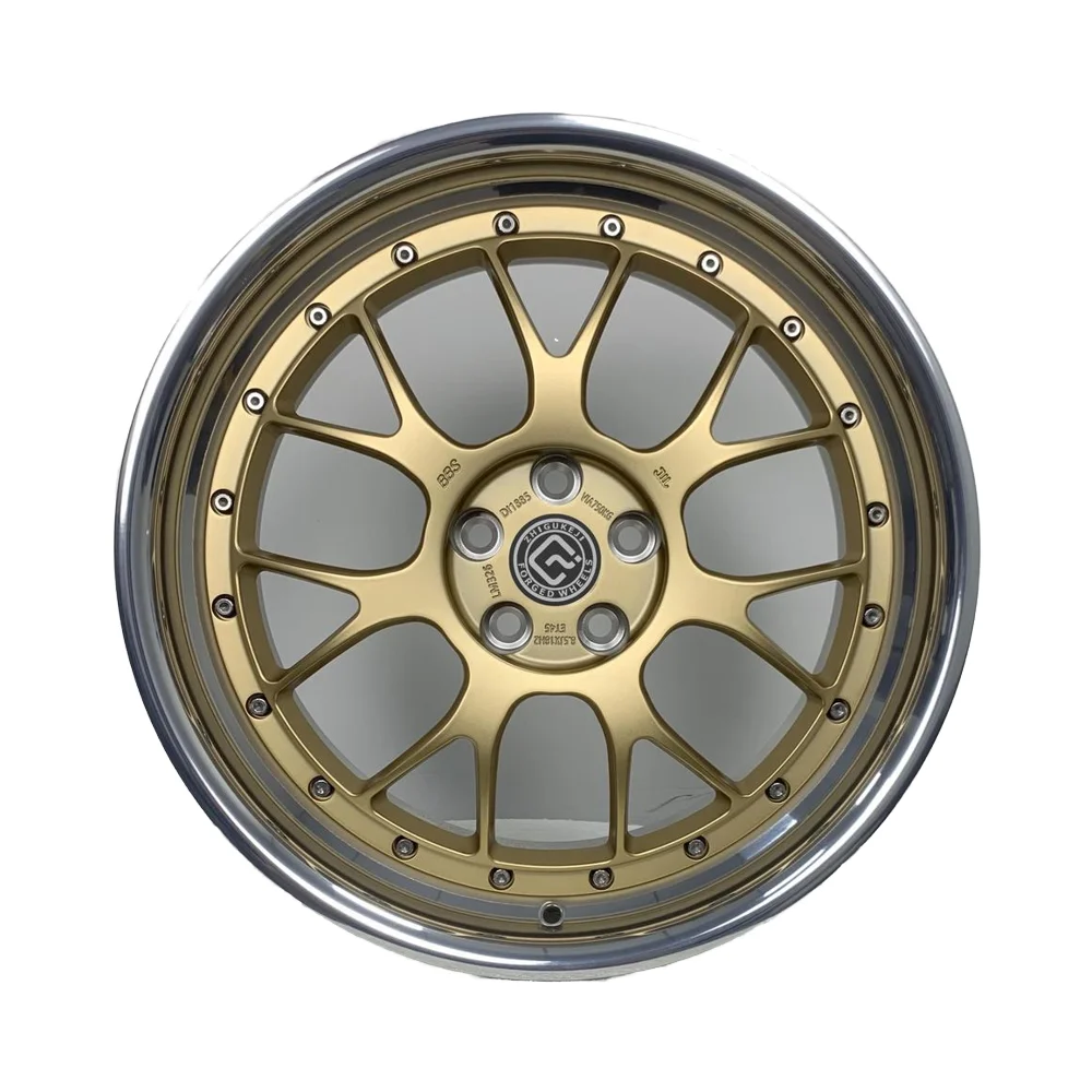

Custom Forged Wheel Set Two Pieces 5x112 5x114.3 5x120 Polished Finish Compatible Porsche Ferrari BMW Audi Mercedes Alloys 0mm