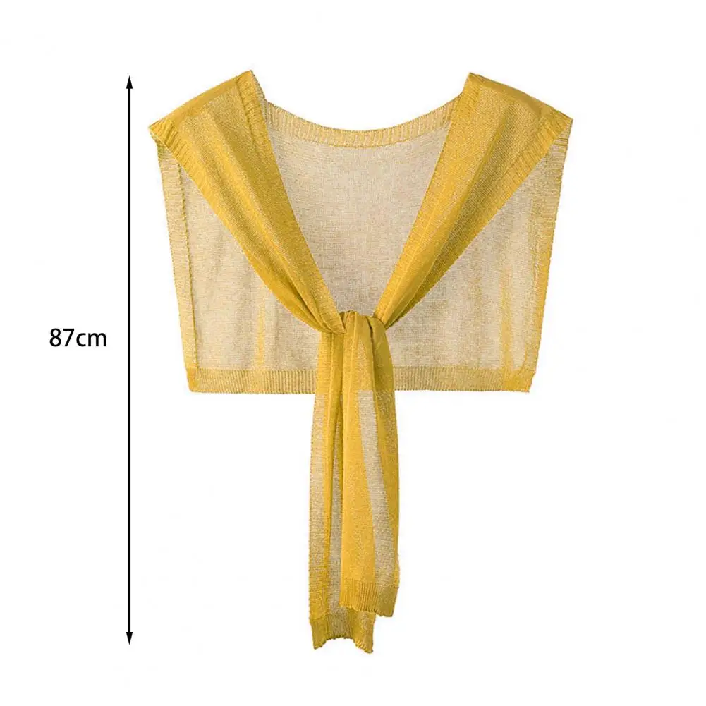 Summer Cape  Popular Ultra-thin Perspective Air Conditioner Shawl  Lightweight Small Shawl