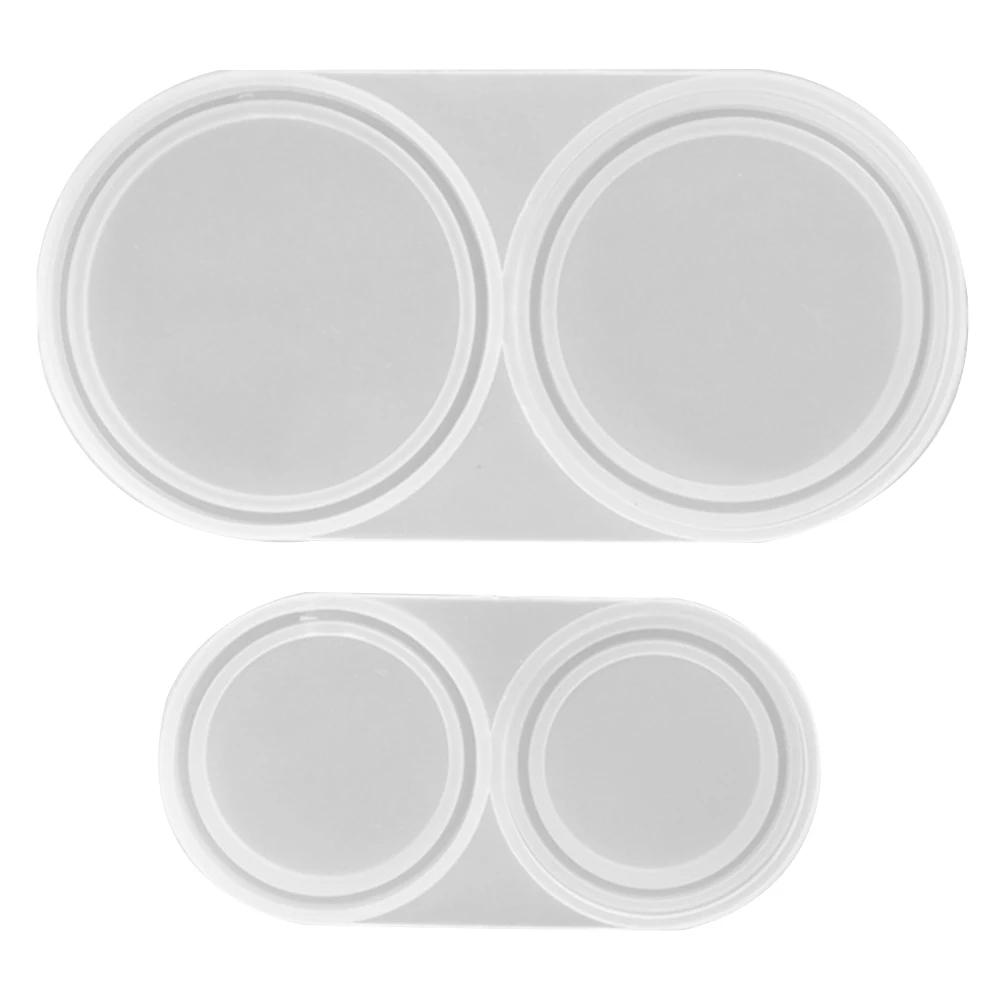 

2Pcs Coin Holder Mold DIY Crystal Epoxy Resin Casting Supplies Smooth Round Shape Easy Demould Commemorative Box Capsule