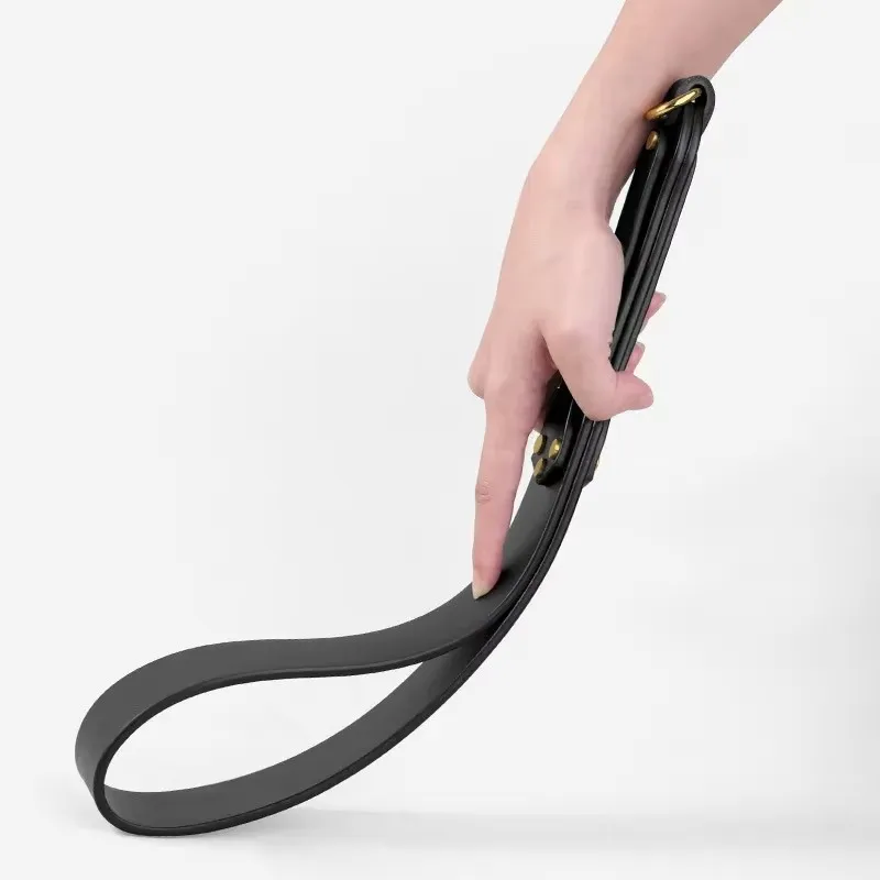 42 см из натуральной кожи, конский кнут, усиленная ручка с заклепками, укороченное флоггерное весло для верховой езды, весло для порки