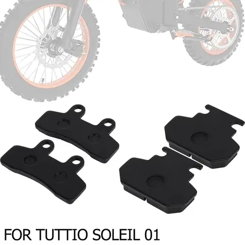 Motorcycle Front Rear Brake Pad Set For Tuttio Soleil 01 Electric Dirt Bike Kit Accessories Durable Motocross Sintered Metal Pad