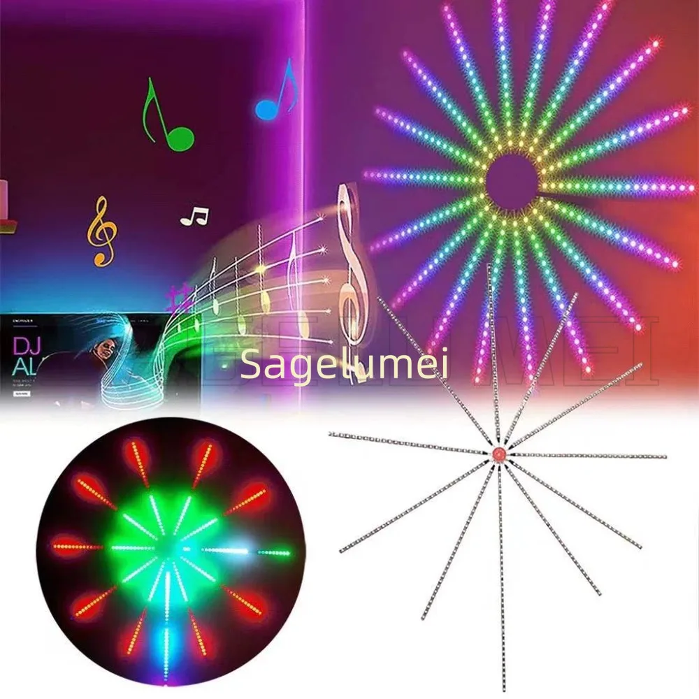 2026 NEW LED Strip Light RGB Sound Control Symphony Christmas Light Wedding Christmas Music Control Full Kit Dream Meteor Lamp
