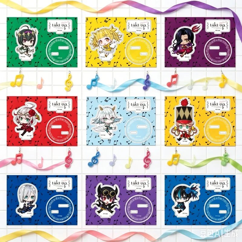 Anime Game-10CM Charm takt op. Porte-clés en acrylique Symphony Destiny, figurines à double fixation, souvenir, livraison directe de l'usine