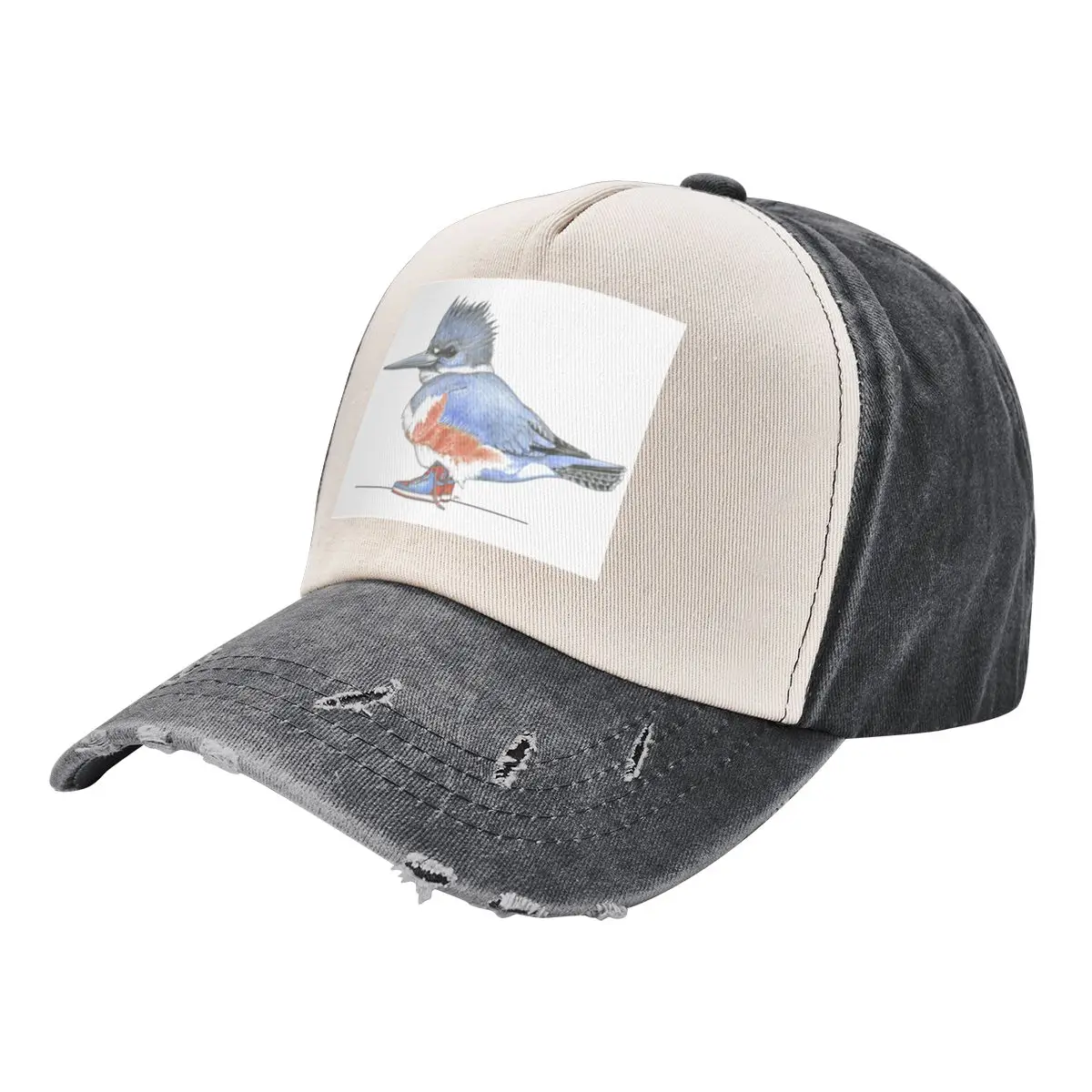 

Belted Kingfisher in High Tops Baseball Cap sun caps Hat Luxury Brand Trucker Hat Custom Cap Women's Men's