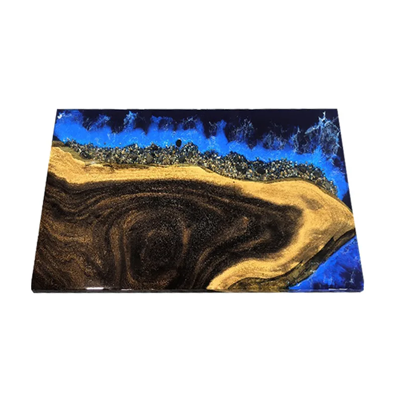 

Настольный светильник River, роскошные синие слезы, большая доска из смолы, стол для босса, коммерческая доска для пропуска