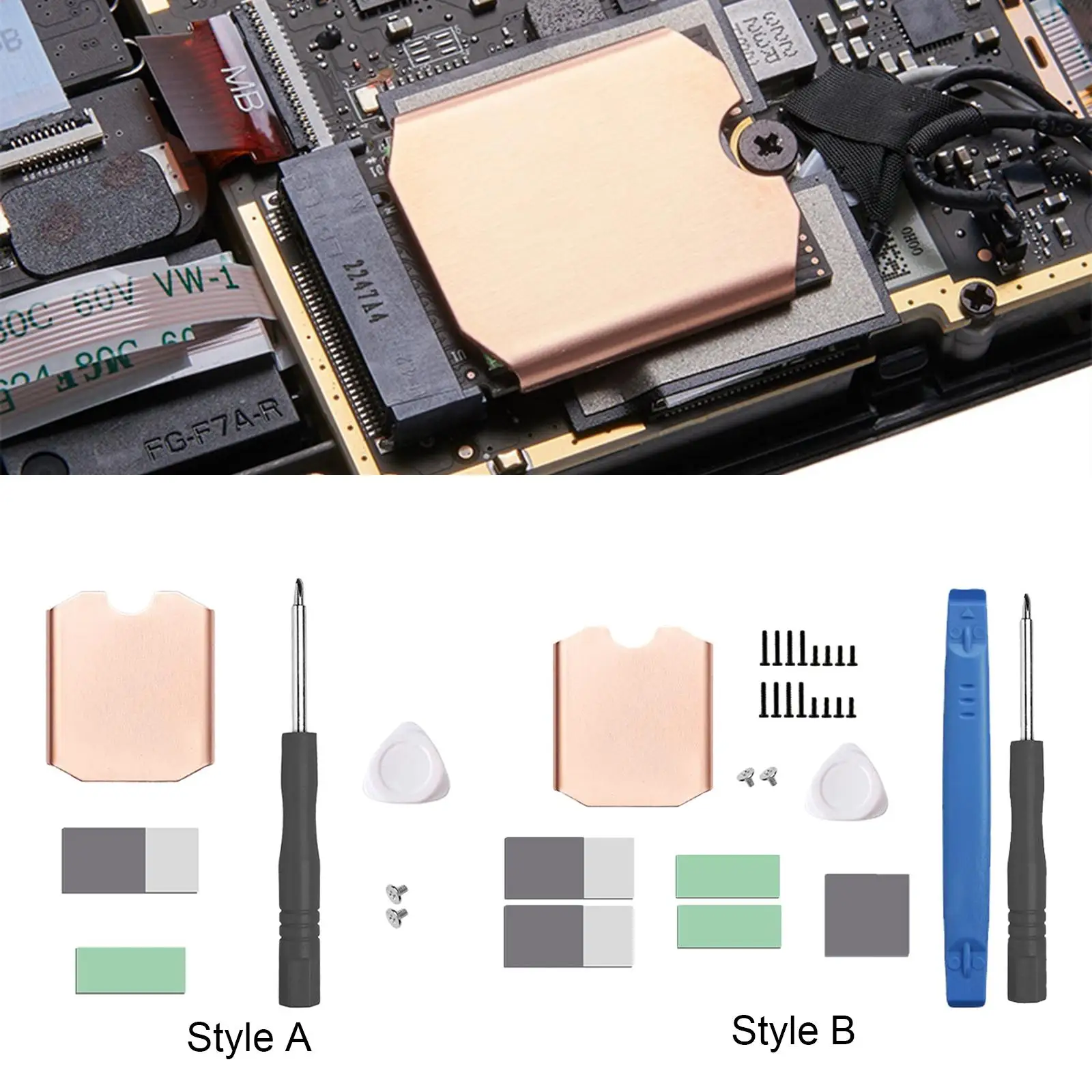 Kit de disipador térmico M.2 para SSD 2230, piezas de reparación, almohadillas térmicas duraderas