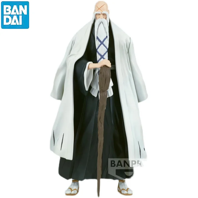 15cm Original Banpresto Bleach Solid And Souls Yamamoto Genryuusai Shigekuni Anime Action Figure Garage Kit Childhood Toys Gifts