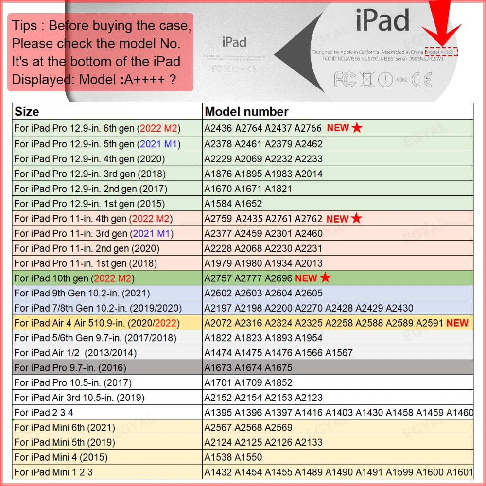 Противоударный чехол для Ipad Air 5, 10,9 дюйма, для Ipad 10, 9, 8, 7, 10,2 Pro, 11, 12,9 Mini, 6, 5, 9,7