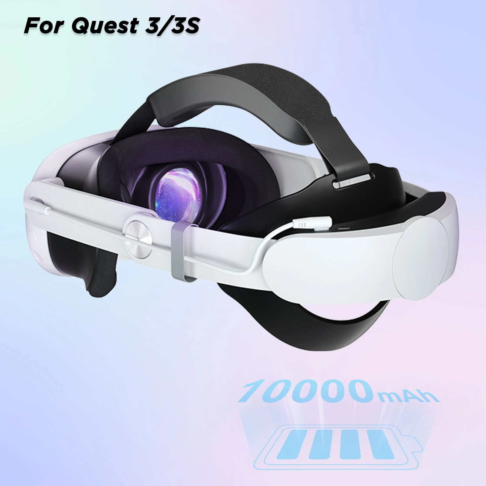 ヘッドストラップ 10000mAh バッテリーメタクエスト 3/クエスト 3S VR 