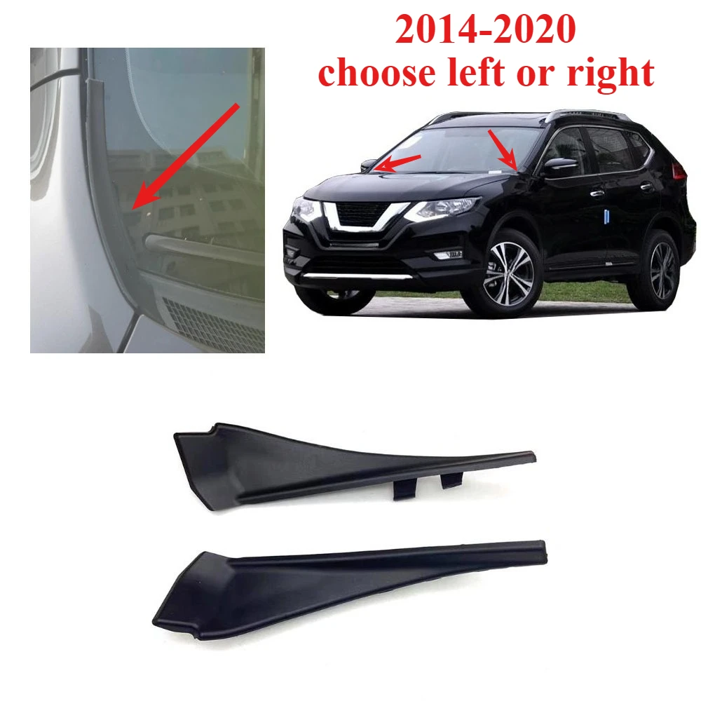 1 Piece Front Windows Sreen Water Deflector Deck Plate for Nissan X-Trail T32 2014-2020 Windshield Side Trim Left or Right
