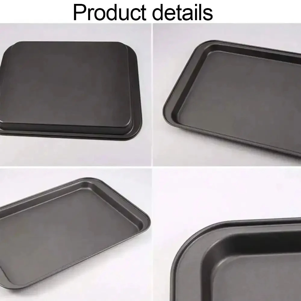 Bread Cake Baking Tray Pans Dishes Carbon Steel Baking Sheet Non-Stick Cookie Pan Pizza Mold Kitchen Baking Tools