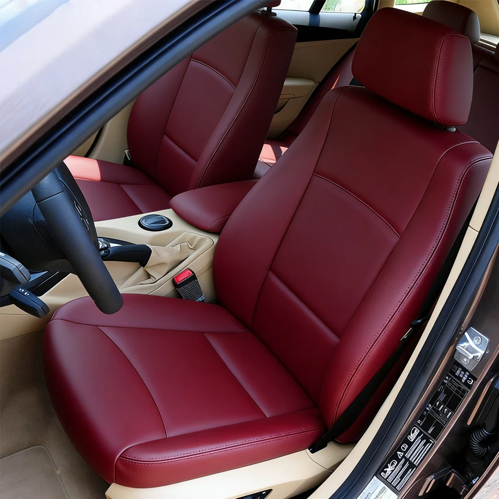 

Чехлы для автомобильных сидений BMW X1 2010-2015 из искусственной кожи, полный комплект, автоаксессуары