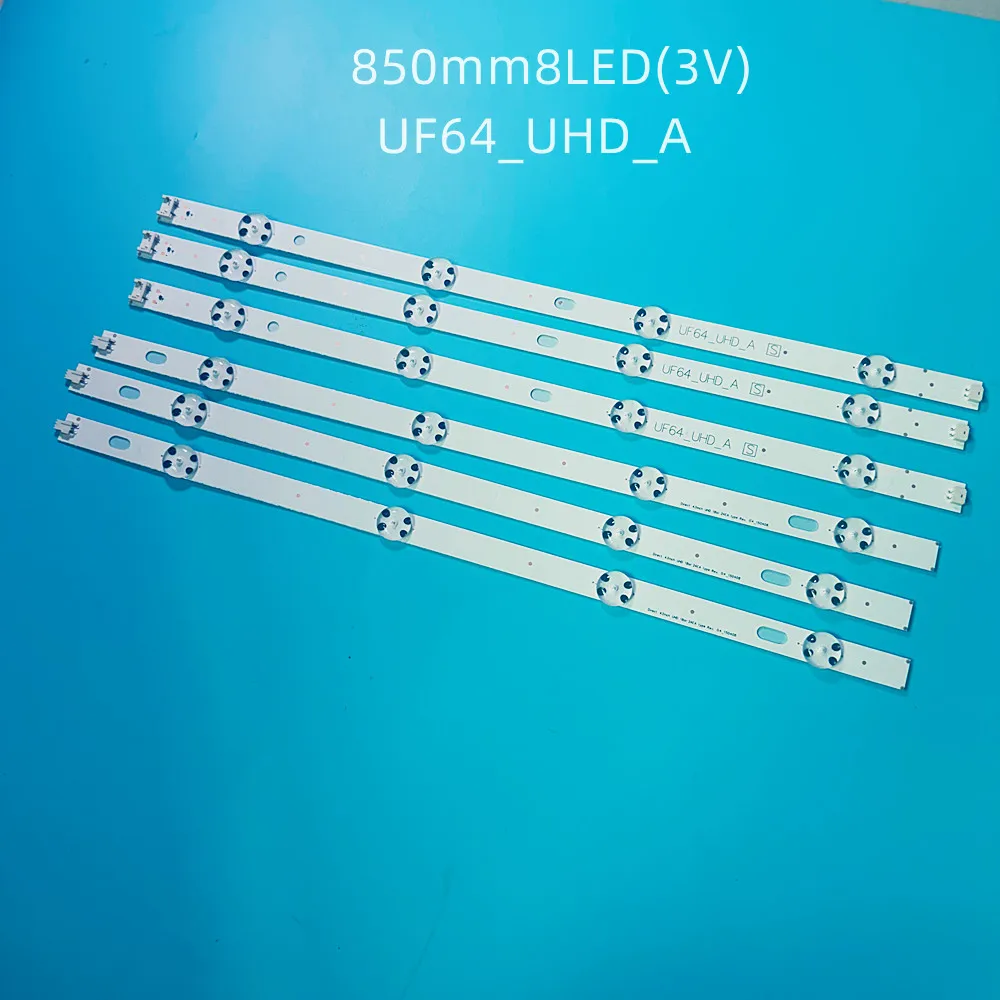 

850mm LED Bands For LG 43UF640V 43UF6700 43UF670T 43UF670V LED Bars Backlight Strip Line Ruler Direct 43inch UHD 1Bar 24EA Type