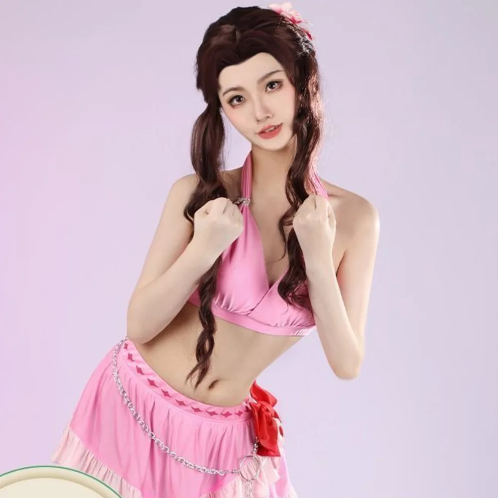 

Nado FF7 Cosplay Costume Final Fantasy 7: Rebirth Coswear Alice Gaines Baller Cosplay Swimsuit Game Clothing Girl Secy Costume