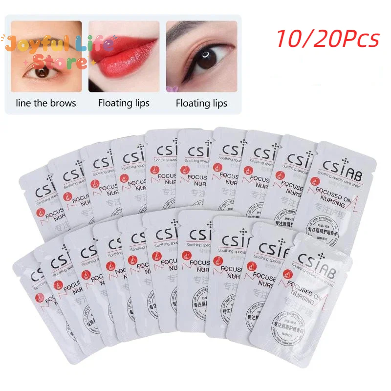 Hot Sale 10/20/50/100Pcs Professional Safe Effective Repair Make Up Tattoo Eyebrows Renewable Cream Repair Cream