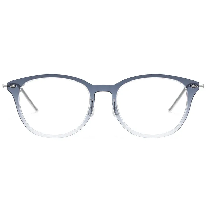 6506 LINDBERG-Style High Quality Denmark Style Retro Simple Oval Eye Glasses Frame Man Woman Myopia Reading Eyeglasses Frames